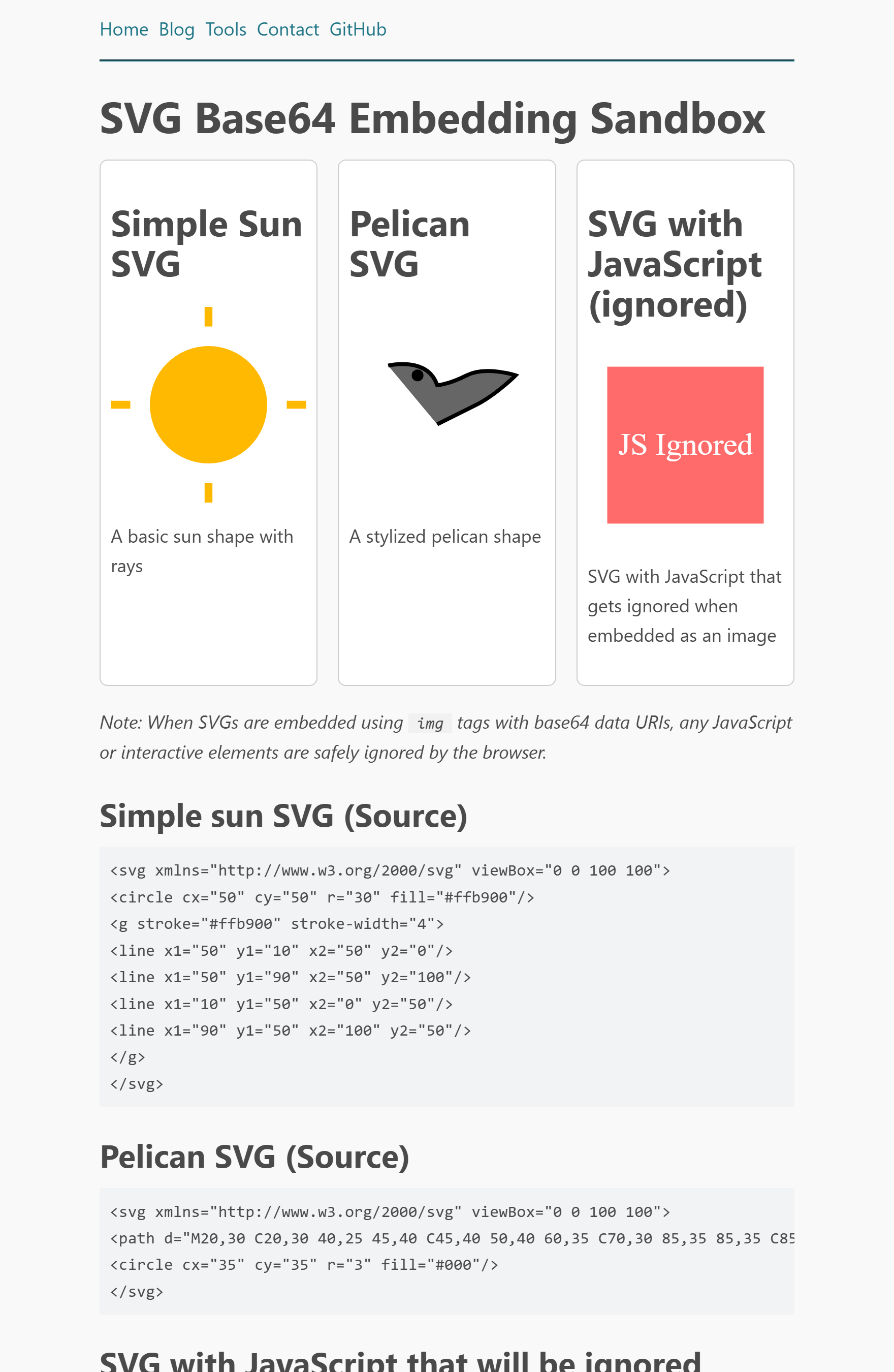 A grid interface showing rendered vector graphics adjacent to their decoded XML syntax